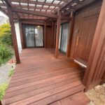 長野県松本市にてウッドデッキ・外壁木部塗装